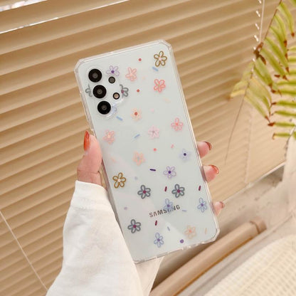 Samsung Galaxy S21 FE Clear flower Case