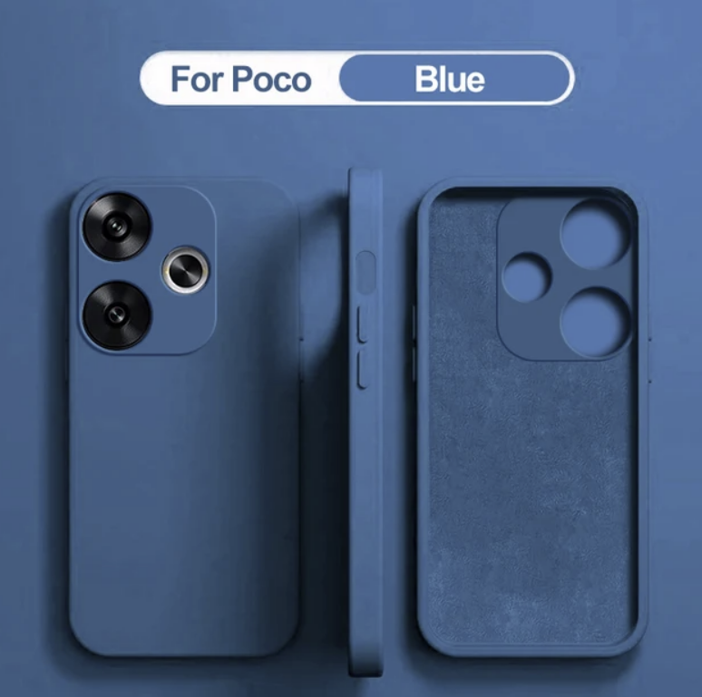 POCO F6 Pro Silicone Cover With Camera Protection